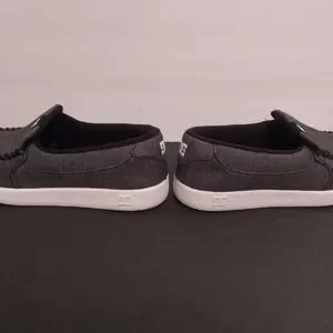 DC Villain Skate Shoe Mens size 8/Women\'s Size 9.5-10 Grey/Black/White EUC mens dc slip on shoes products for sale | eBay main image 4